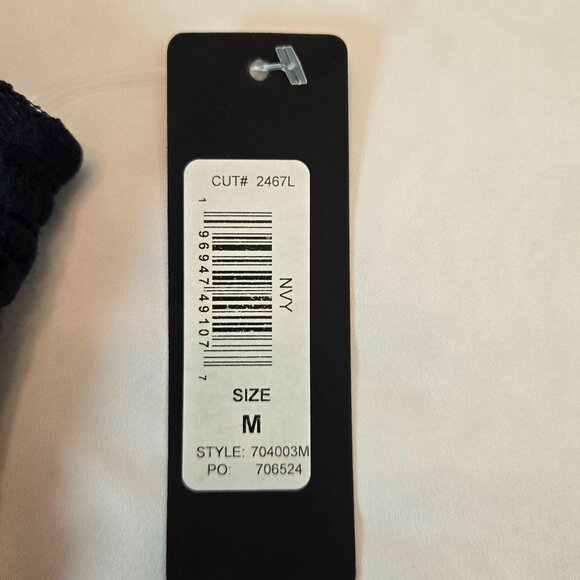 BEBE Marseille Lace Square Neck Tank Dress Sz: M  Navy - Picture 9 of 11